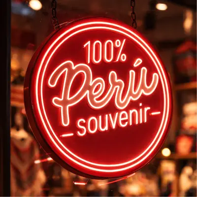 Neón 100% Perú souvenir